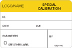 Special Calibration Label [add name or logo]