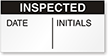 Inspected: Date/Initials - Black