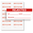 Rejected Calibration Labels, Red On White