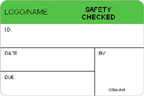 Safety Checked Label [add name or logo]
