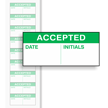 Accepted Labels Green On White