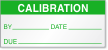 Calibration Quality Control Label, 1 in. x 2.25 in.