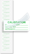Calibration: By/Date/Next Cal. Due/Instrument# - Green