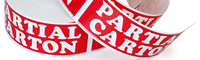 Partial Carton Labels Roll