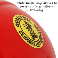 Certified Operator Helmet Sticker for Scissor Lifts