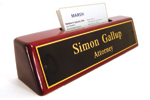 Rosewood Nameplate