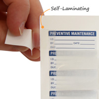 Write-On Preventive Maintenance Label