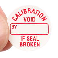 Destructible Calibration Seals