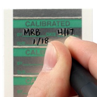 Calibrated: By/Date/Due Label