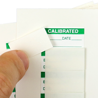 ½" x 1" Mini Self-Laminating Calibration Label