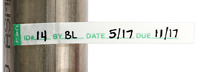 ¼" x 6" Wrap-Around Calibration Labels