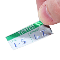 Green On Silver Calibration Labels