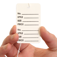 Retail clothing tags