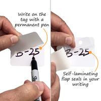 Self-laminating markers