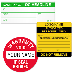 Custom Numbered Security Seals